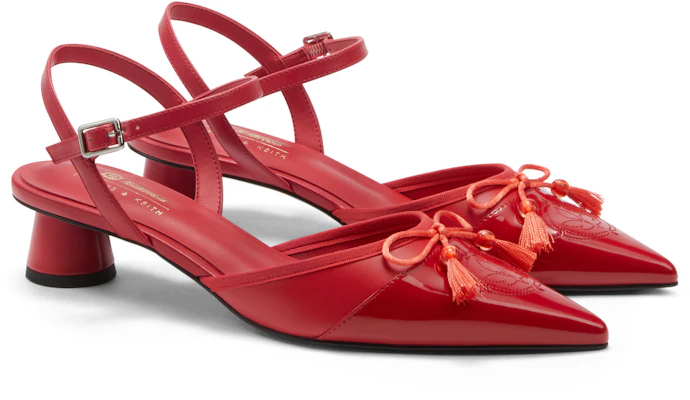 (W) CHARLES & KEITH x 王者荣耀 Tumit Tinggi 'Gongsun Li Daun Maple' CK1-60920346 5