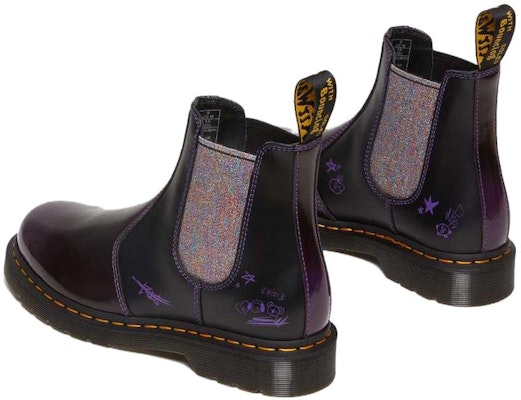 (Women) Dr. Martens x BT21 2976 Leather Chelsea Boots 'Purple Black' 30892511 Shop (Women) Dr. Martens x BT21 2976 Leather Chelsea Boots 'Purple Black' 30892511