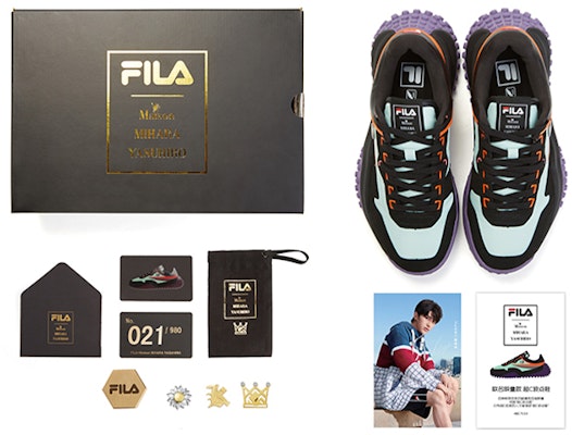 (W) FILA x MIHARA YASUHIRO 黑紫色跑鞋 T12W034102FMB Order (W) FILA x MIHARA YASUHIRO 黑紫色跑鞋 T12W034102FMB
