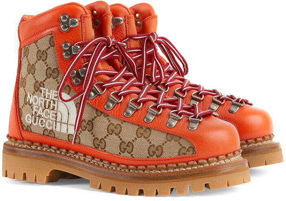 (Women) Gucci x The North Face Canvas Leather Boots 'Orange' 679927-18A40-7570 Order (Women) Gucci x The North Face Canvas Leather Boots 'Orange' 679927-18A40-7570