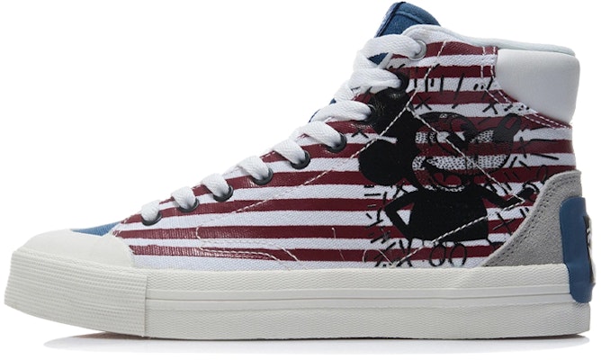 (Women) x Keith Haring x Li-Ning Disney Mickey Mouse Skate Shoes 'White Red Blue' AECR062-1 Buy (Women) x Keith Haring x Li-Ning Disney Mickey Mouse Skate Shoes 'White Red Blue' AECR062-1