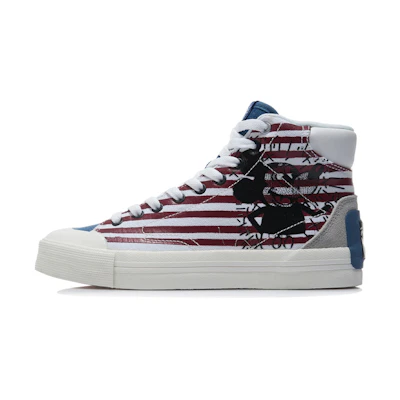(W) Keith Haring Li-Ning Disney Mickey Mouse Skate Shoes 'White Red Blue'