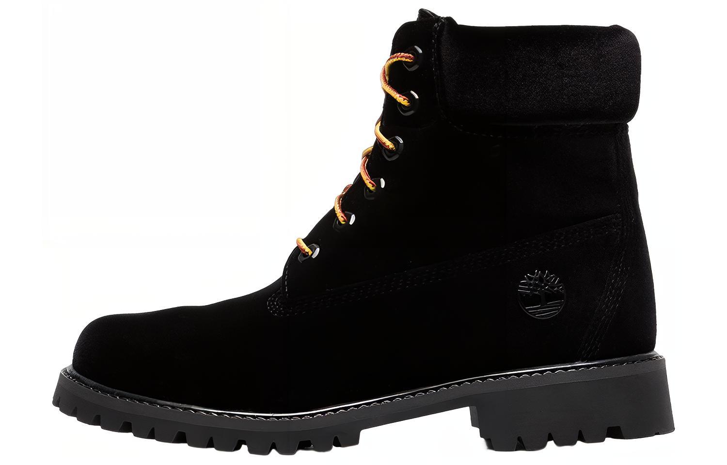 (W) Off-White Timberland Black Velvet
