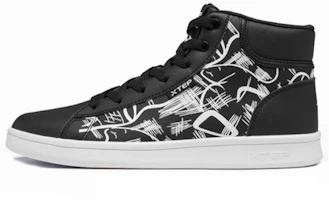 (Women) Xtep High-Top Sneakers Black - Stylish & Comfortable Casual Shoes. 881418319721 Black and White (Women) Xtep High-Top Sneakers Black - Stylish & Comfortable Casual Shoes. 881418319721 Black and White
