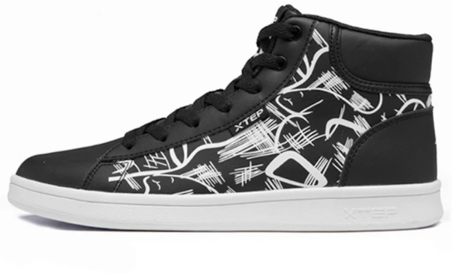 (Women) Xtep High-Top Sneakers Black - Stylish & Comfortable Casual Shoes. 881418319721 Black and White Buy (Women) Xtep High-Top Sneakers Black - Stylish & Comfortable Casual Shoes. 881418319721 Black and White