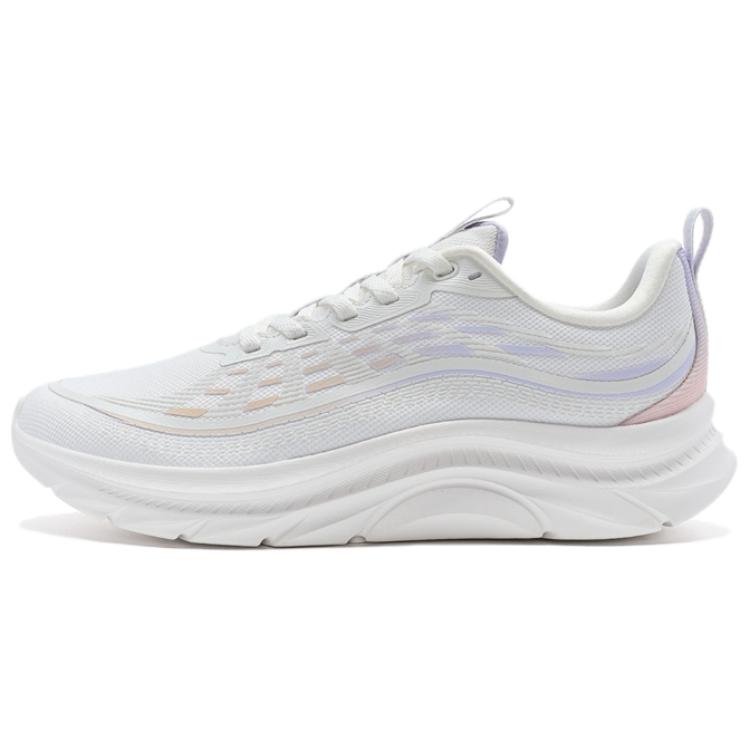 (Women) Xtep Low-Top Running Shoes White Purple - Comfortable Cushioning. 976118110034 White/Scented Peach/Pale Lilac