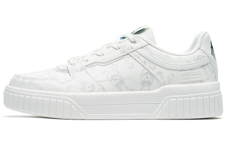 (Women) Xtep Monsters University x Casual Skate Shoes 'Canvas White' 978318310040