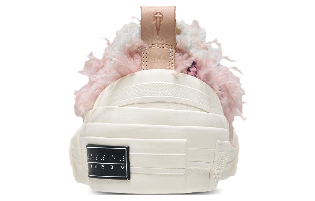 Sizing xVESSEL 天鵝之吻 長毛絨亮片 防滑耐磨輕便 低筒 帆布鞋 女款 粉