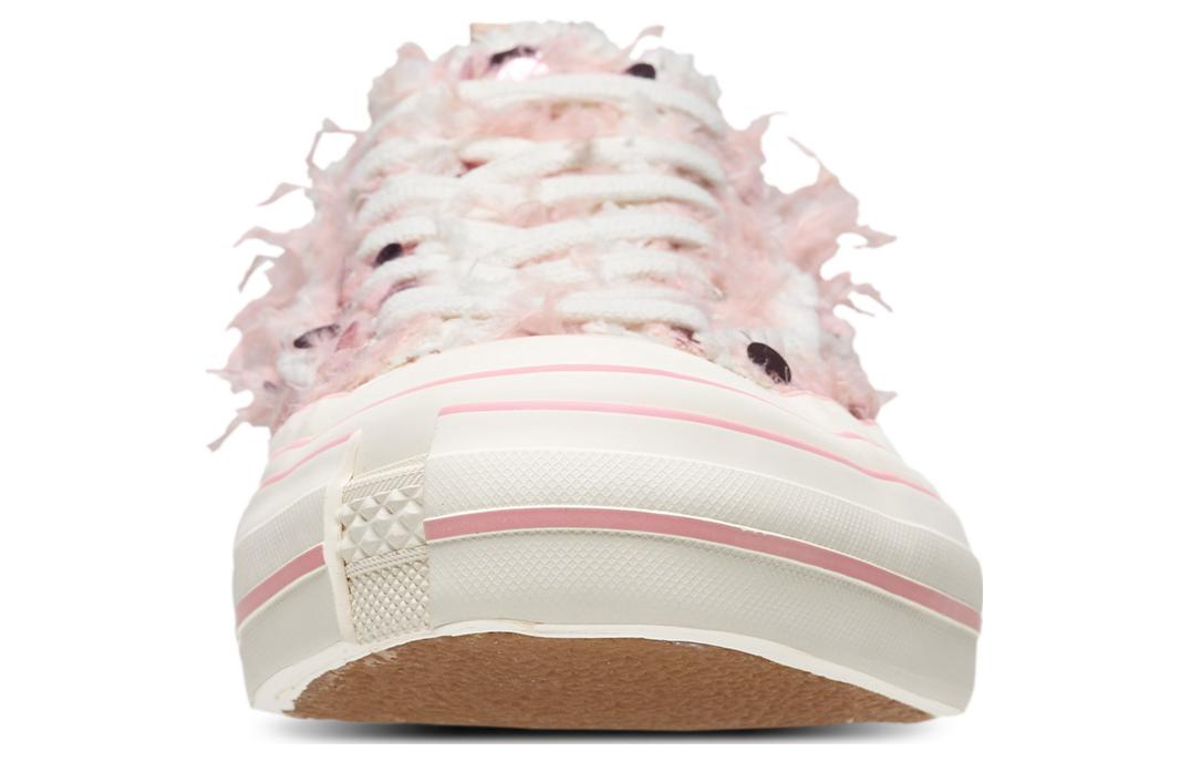 Purchase (W) xVESSEL Kiss' Pink Low Top Kanvas Beludru Payet Eksklusif Kotak Hadiah 'Swan' S23X05P-DW