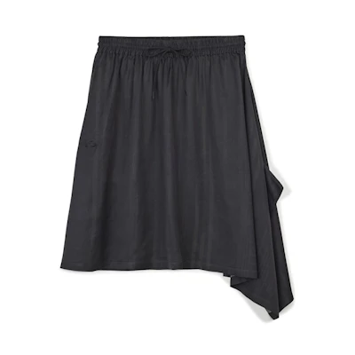 (Women) Y-3 3S Asymmetrical Casual Skirt Black. 50-IV5659