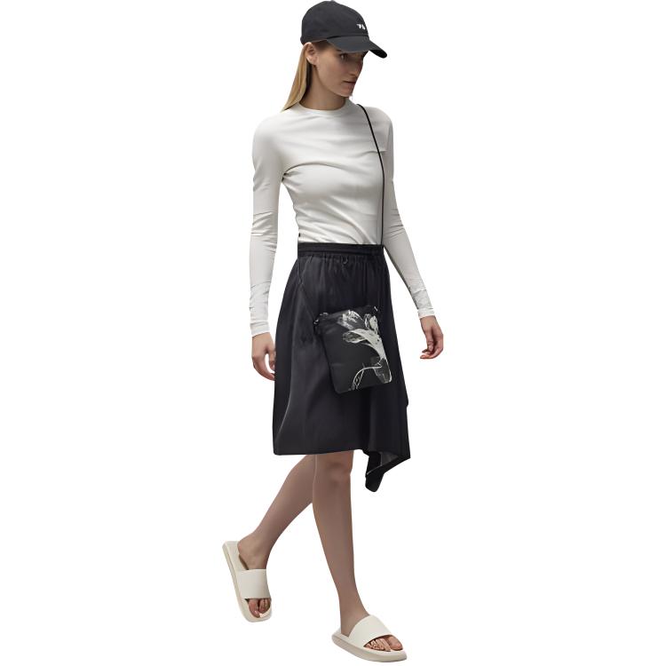 Details for (W) Y-3 3S 不对称休闲裙 黑色. 50-IV5659