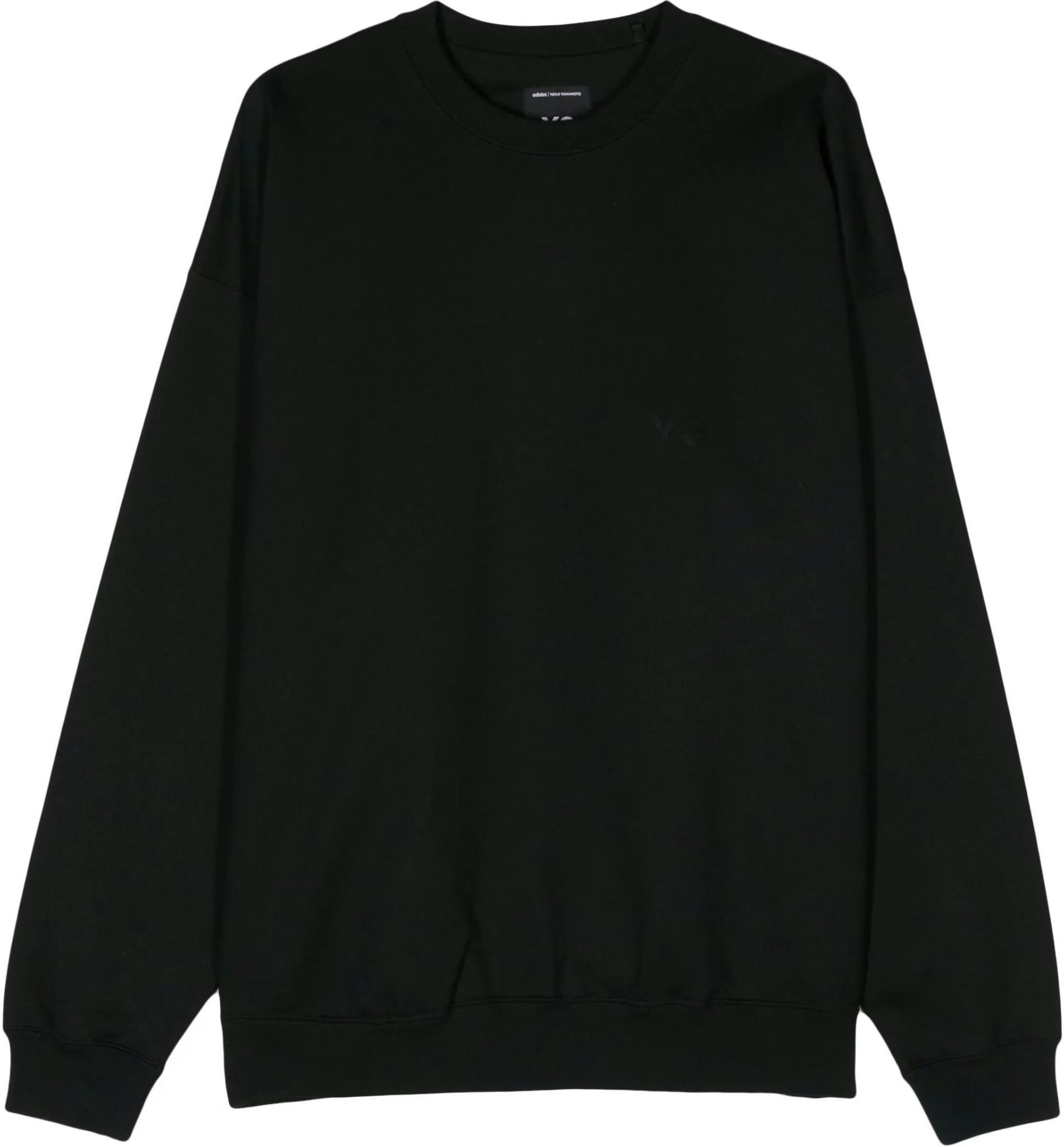 women-y-3-black-crewneck-pullover-long-sleeve-sweatshirt-iw-0075