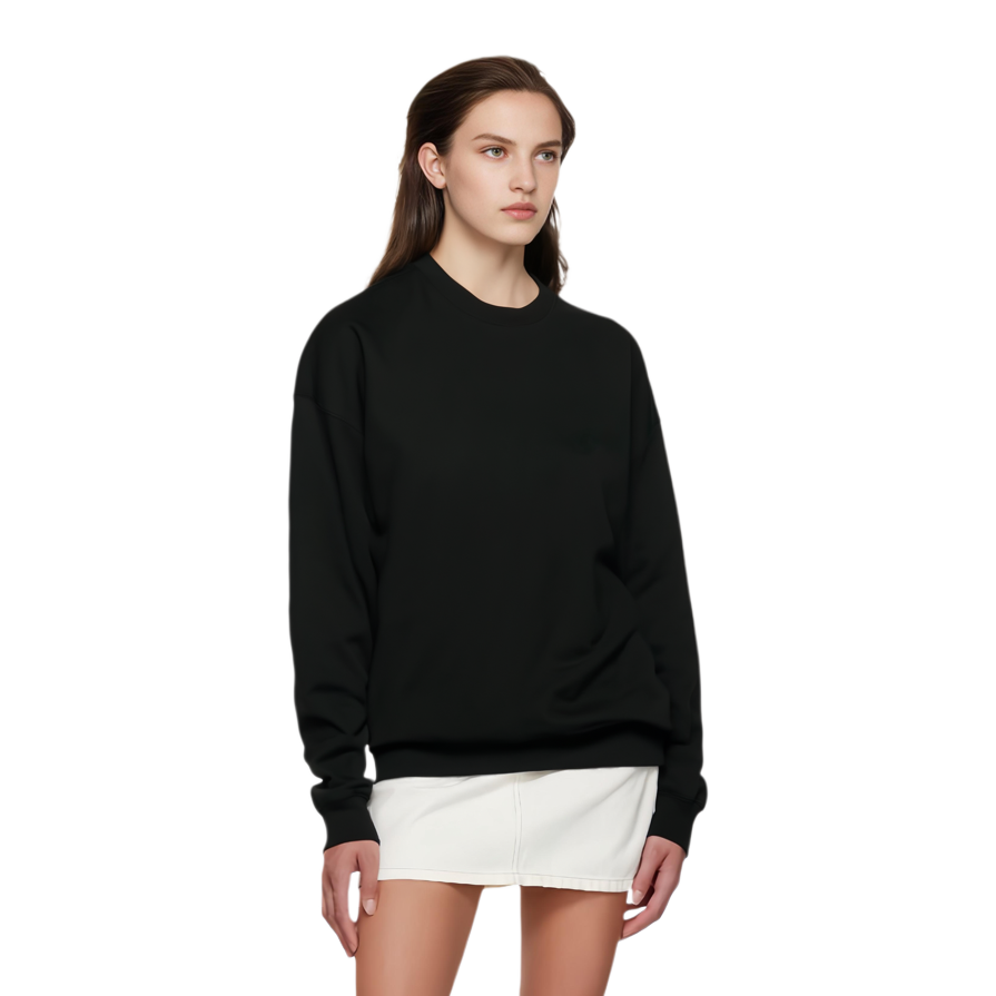 Shop (W) Y-3 黑色長袖圓領套頭衛衣 IW0075