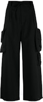 (Women) Y-3 Black Loose Fit Zipper Casual Pants. IL2034 (Women) Y-3 Black Loose Fit Zipper Casual Pants. IL2034
