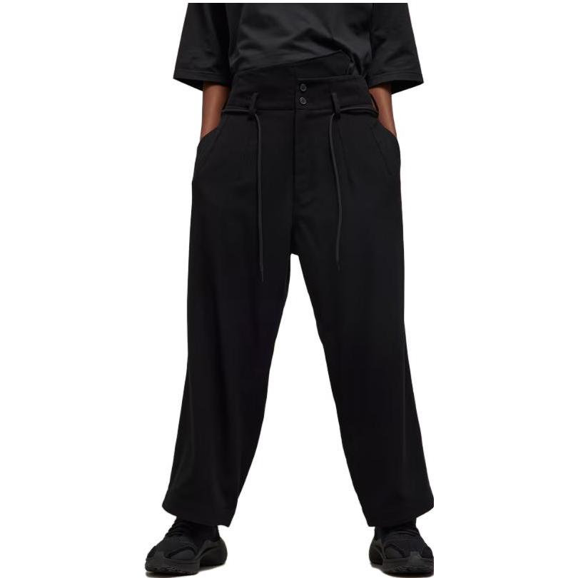 (Women) Y-3  Black Loose Wide-Leg Zipper Casual Pants. IL2153 圖 4