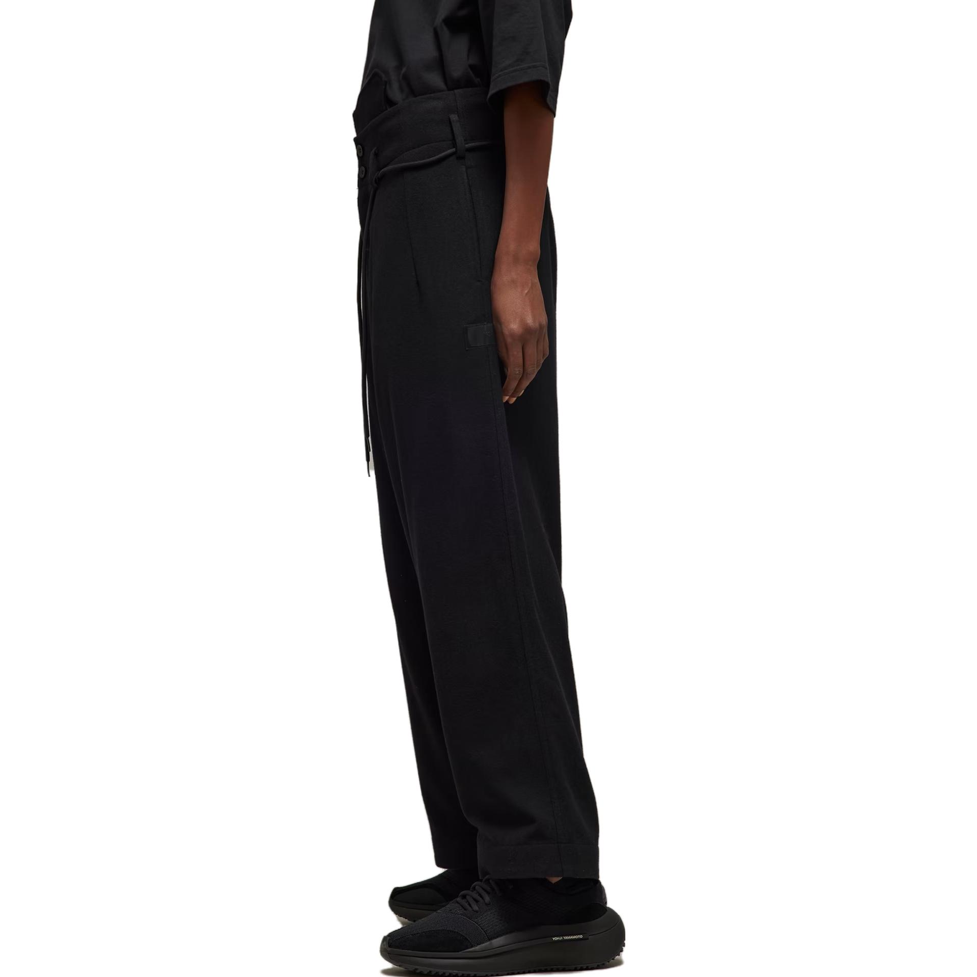 (Women) Y-3  Black Loose Wide-Leg Zipper Casual Pants. IL2153 圖 6