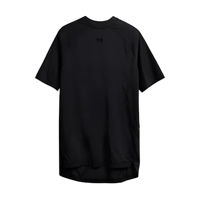 (Women) Y-3 Black Short Sleeve Loose Mid-Length T-Shirt Dress. IR6245