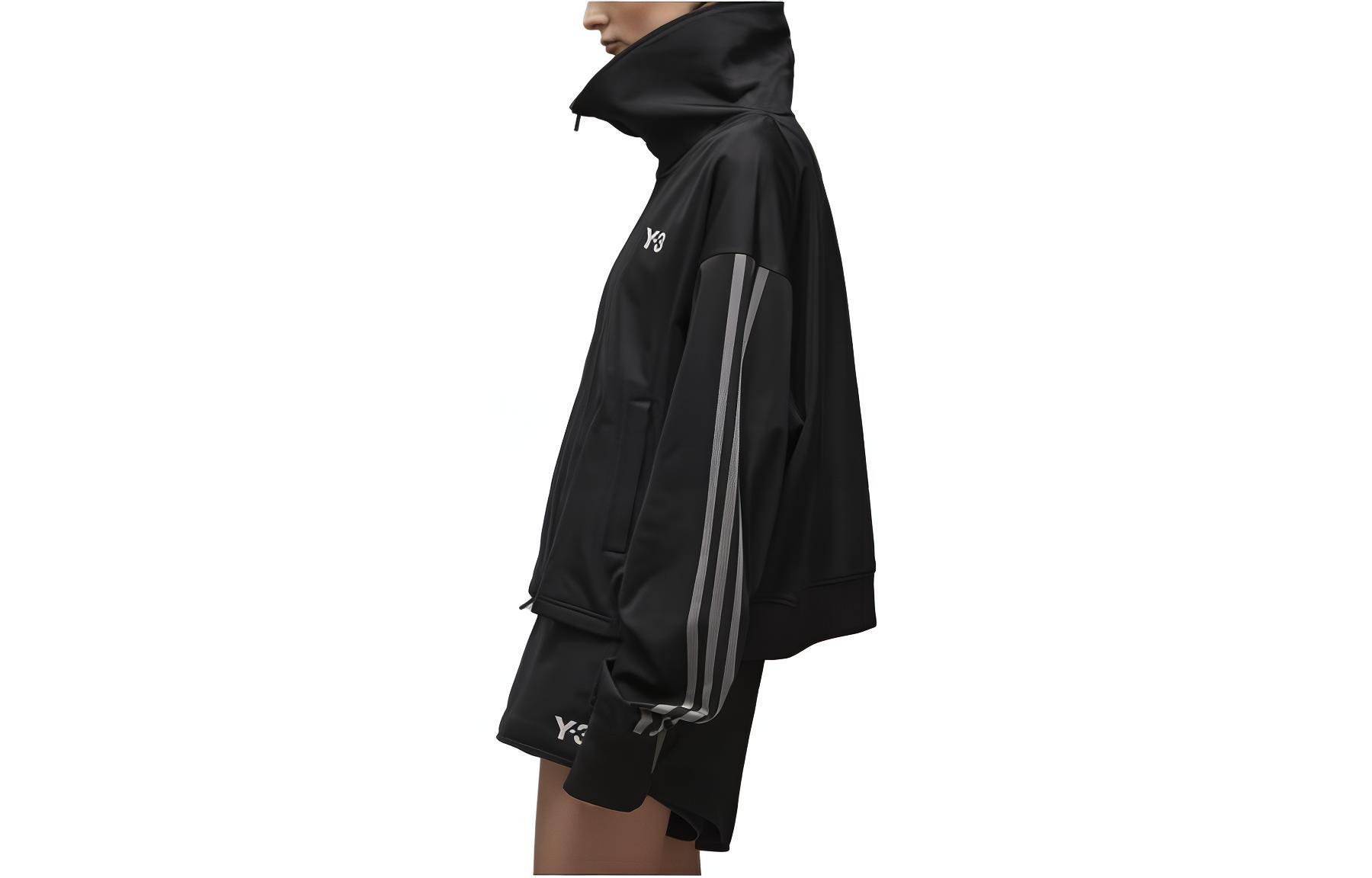 Lookbook (W) Y-3 黑色實心標誌印花運動外套 H63059