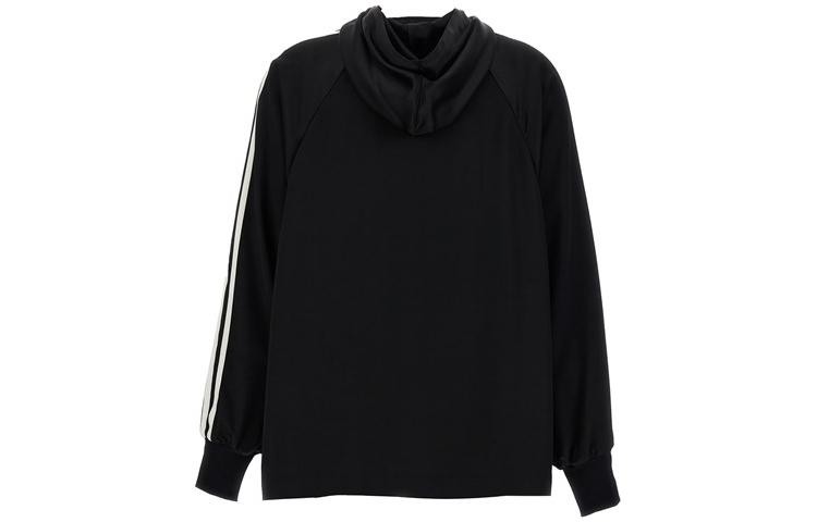 Lookbook (W) Y-3 Hoodie Hitam Garis Panjang Resleting Lengan Panjang IQ1798
