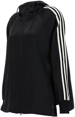 (W) Y-3 Hoodie Hitam Garis Panjang Resleting Lengan Panjang IQ1798 Shop (W) Y-3 Hoodie Hitam Garis Panjang Resleting Lengan Panjang IQ1798