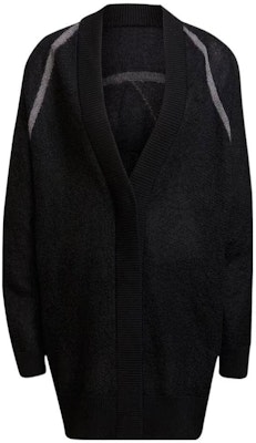 (W) Y-3 黑色V领标志宽松版开衫毛衣 H61923 Order (W) Y-3 黑色V领标志宽松版开衫毛衣 H61923