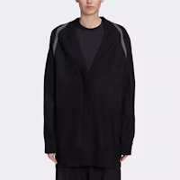 Lookbook (W) Y-3 黑色V領Logo羊毛衫寬鬆款式毛衣 H61923