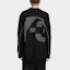 Shop (W) Y-3 黑色V领标志宽松版开衫毛衣 H61923