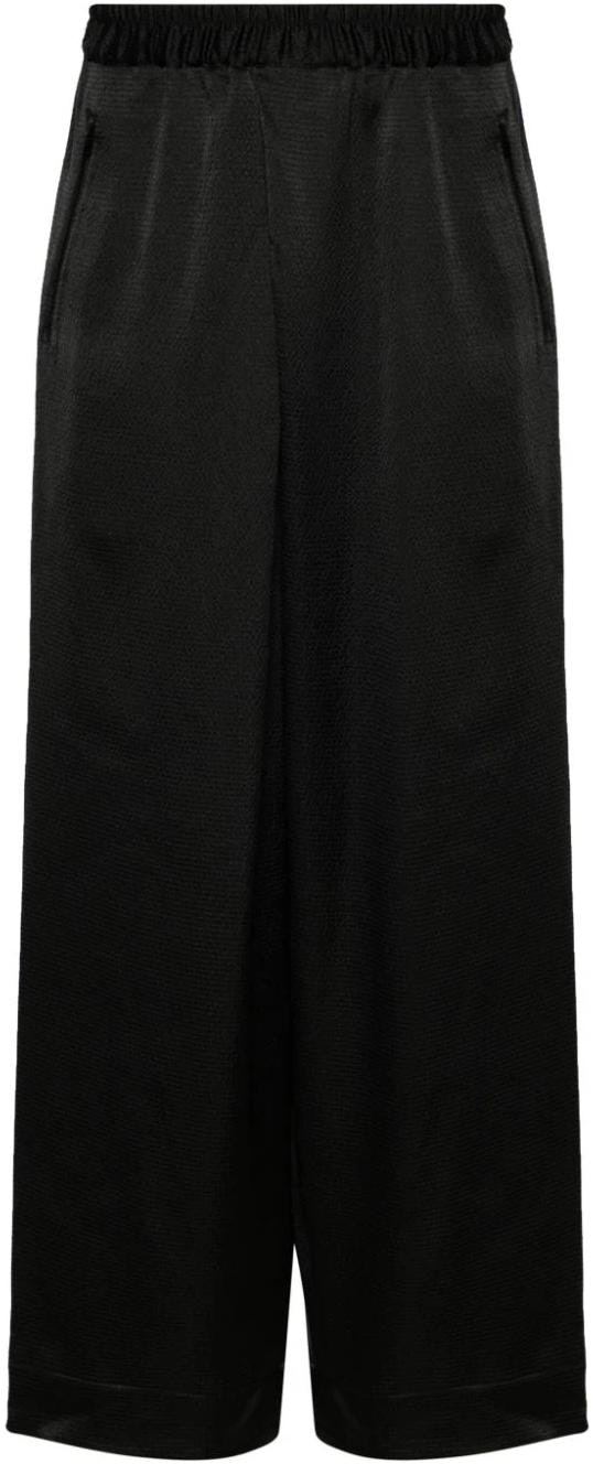 women-y-3-black-wide-leg-elastic-waist-casual-pants-in-4398