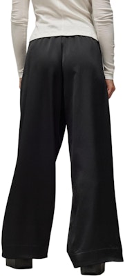 (W) Y-3 블랙 와이드 레그 밴딩 캐주얼 팬츠. IN4398 Purchase (W) Y-3 블랙 와이드 레그 밴딩 캐주얼 팬츠. IN4398