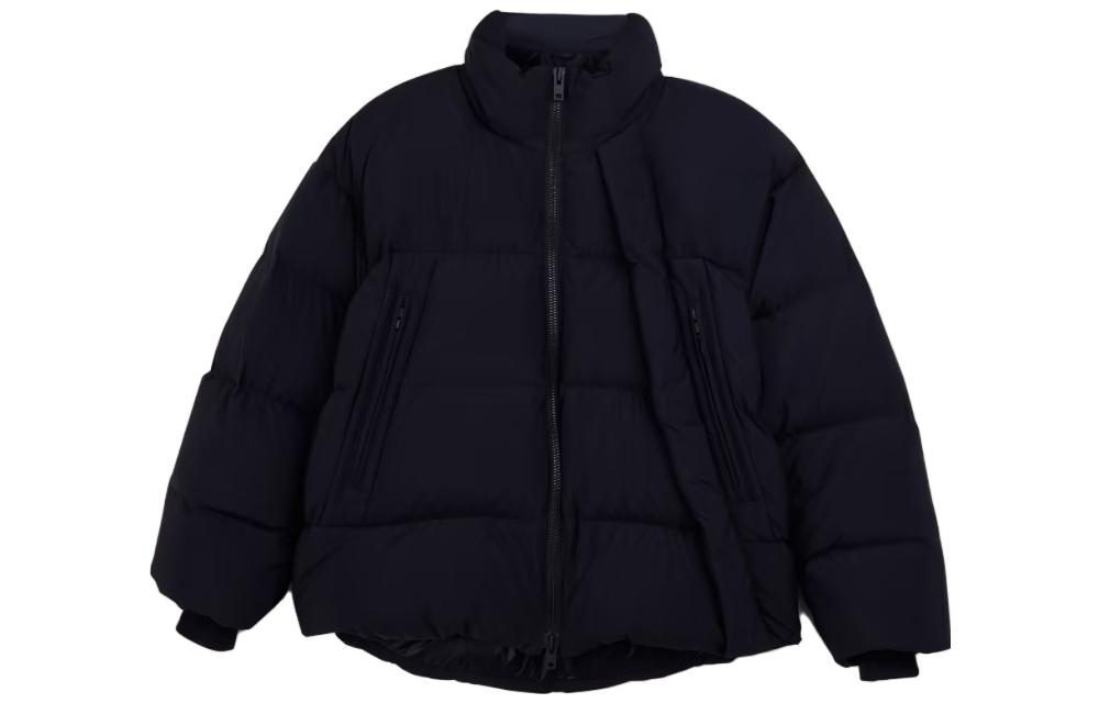 (Women) Y-3  Black Zip-Up High-Collar Jacket IL2030