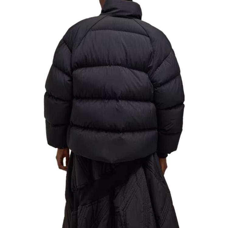 Shop (Women) Y-3  Black Zip-Up High-Collar Jacket IL2030