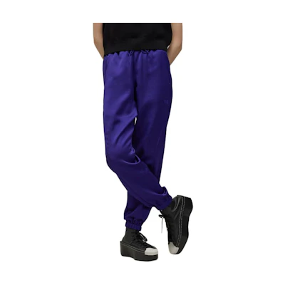(Women) Y-3 Casual Pants Academy Purple with Embroidered Logo. JE3424
