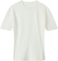 (Women) Y-3 Fitted Stretch Short Sleeve Tee White Crewneck Plain Design. IV7749 (Women) Y-3 Fitted Stretch Short Sleeve Tee White Crewneck Plain Design. IV7749