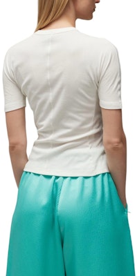 (W) Y-3 フィット ストレッチ クルーネック 半袖Tシャツ ホワイト プレーン デザイン。 IV7749 Shop (W) Y-3 フィット ストレッチ クルーネック 半袖Tシャツ ホワイト プレーン デザイン。 IV7749