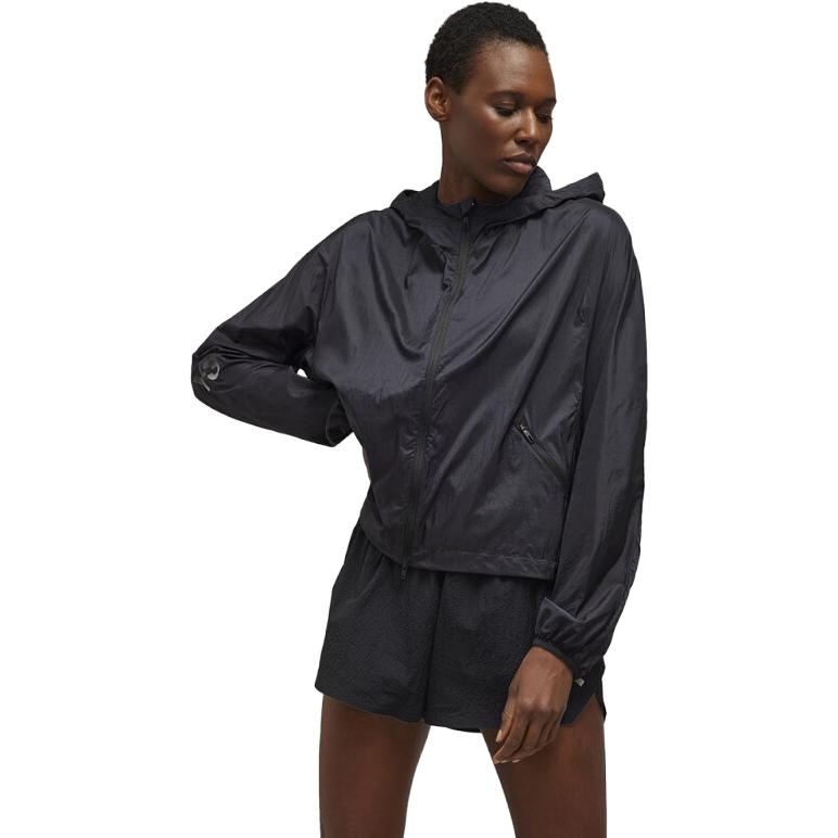 Lookbook (W) Y-3 Jaket Lari Ringan Hitam - Desain Minimalis. IN2832