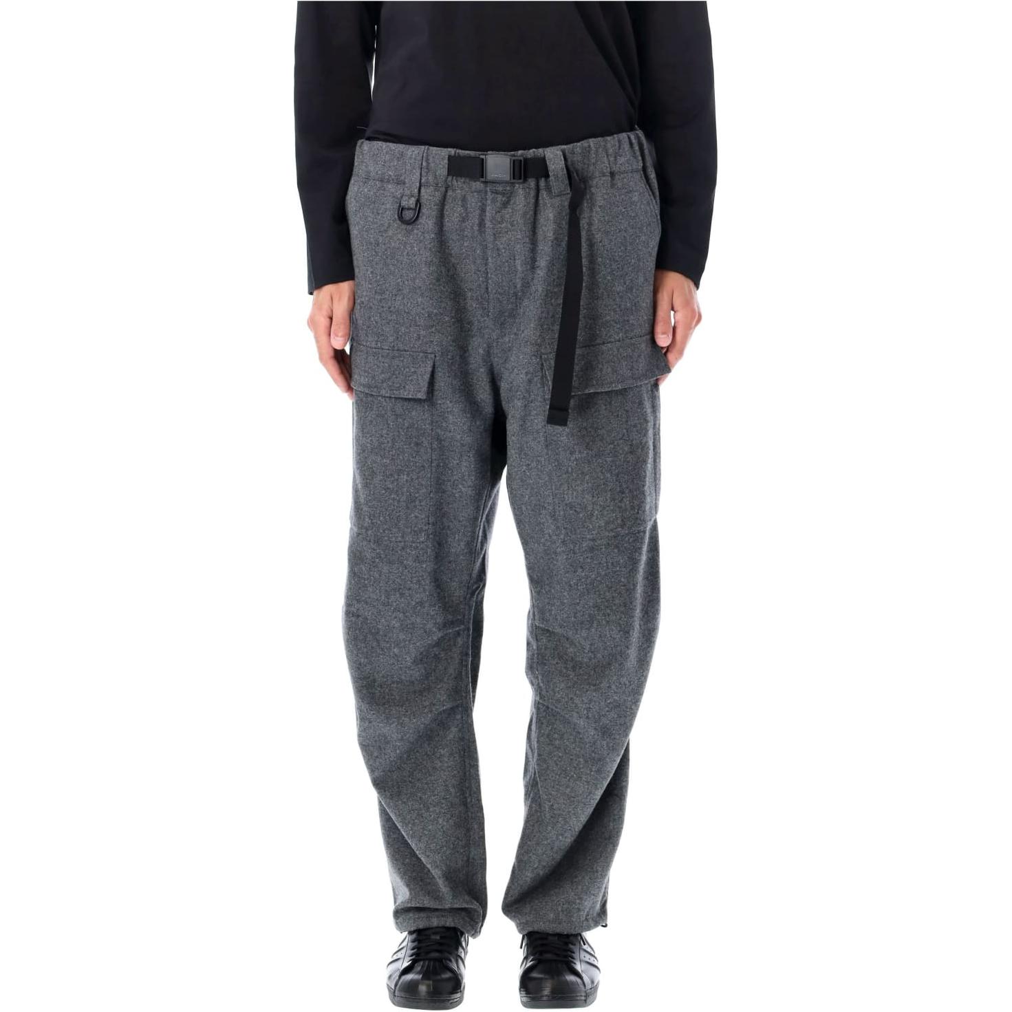 Order (W) Y-3 徽標彈性腰帶工裝長褲 灰色 JE3431