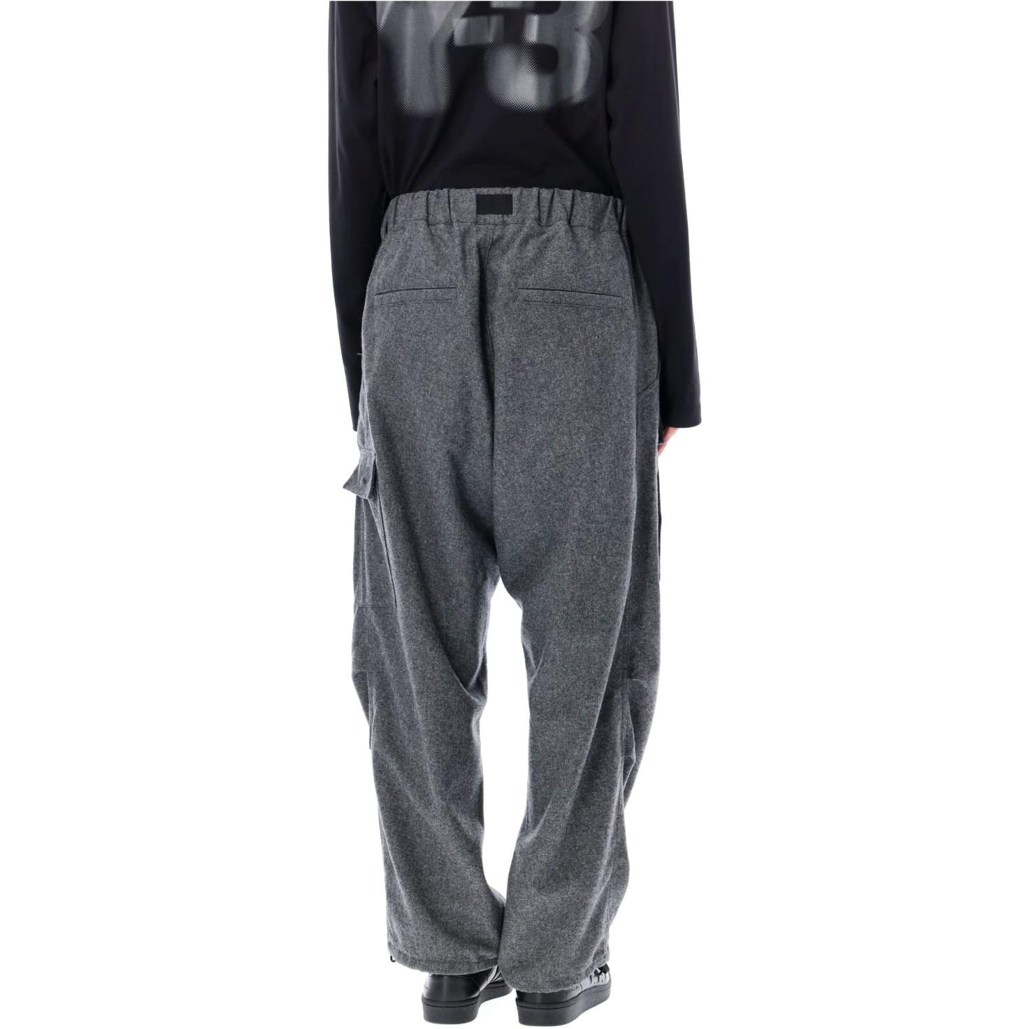 Shop (W) Y-3 徽標彈性腰帶工裝長褲 灰色 JE3431
