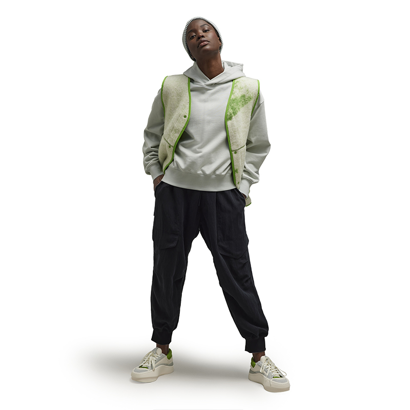 (Women) Y-3  Minimalist Pullover Hoodie Long Sleeve Casual Light Grey Sweater. IP7676 圖 3