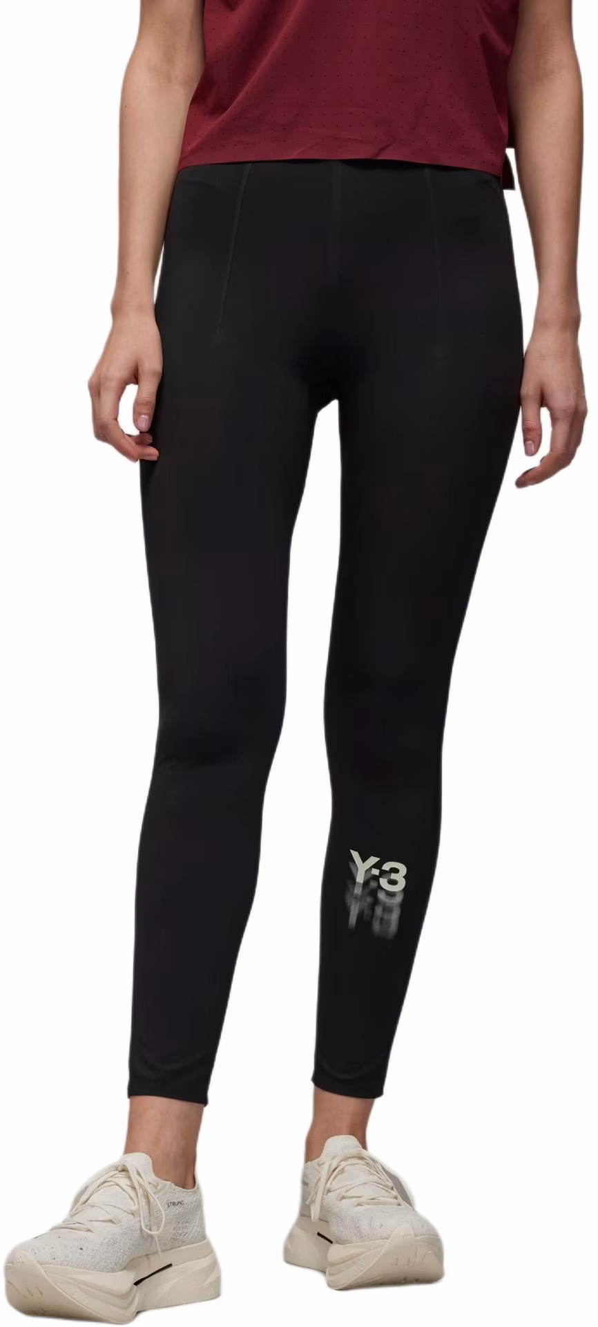 women-y-3-slim-fit-elastic-waist-logo-print-casual-pants-black-ir-7101