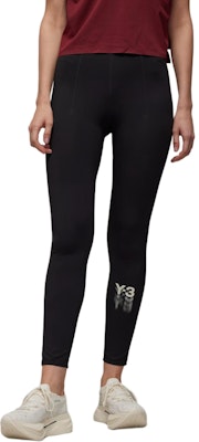 (W) Y-3 スリムフィット エラスティックウエスト ロゴプリント カジュアルパンツ ブラック IR7101 Order (W) Y-3 スリムフィット エラスティックウエスト ロゴプリント カジュアルパンツ ブラック IR7101