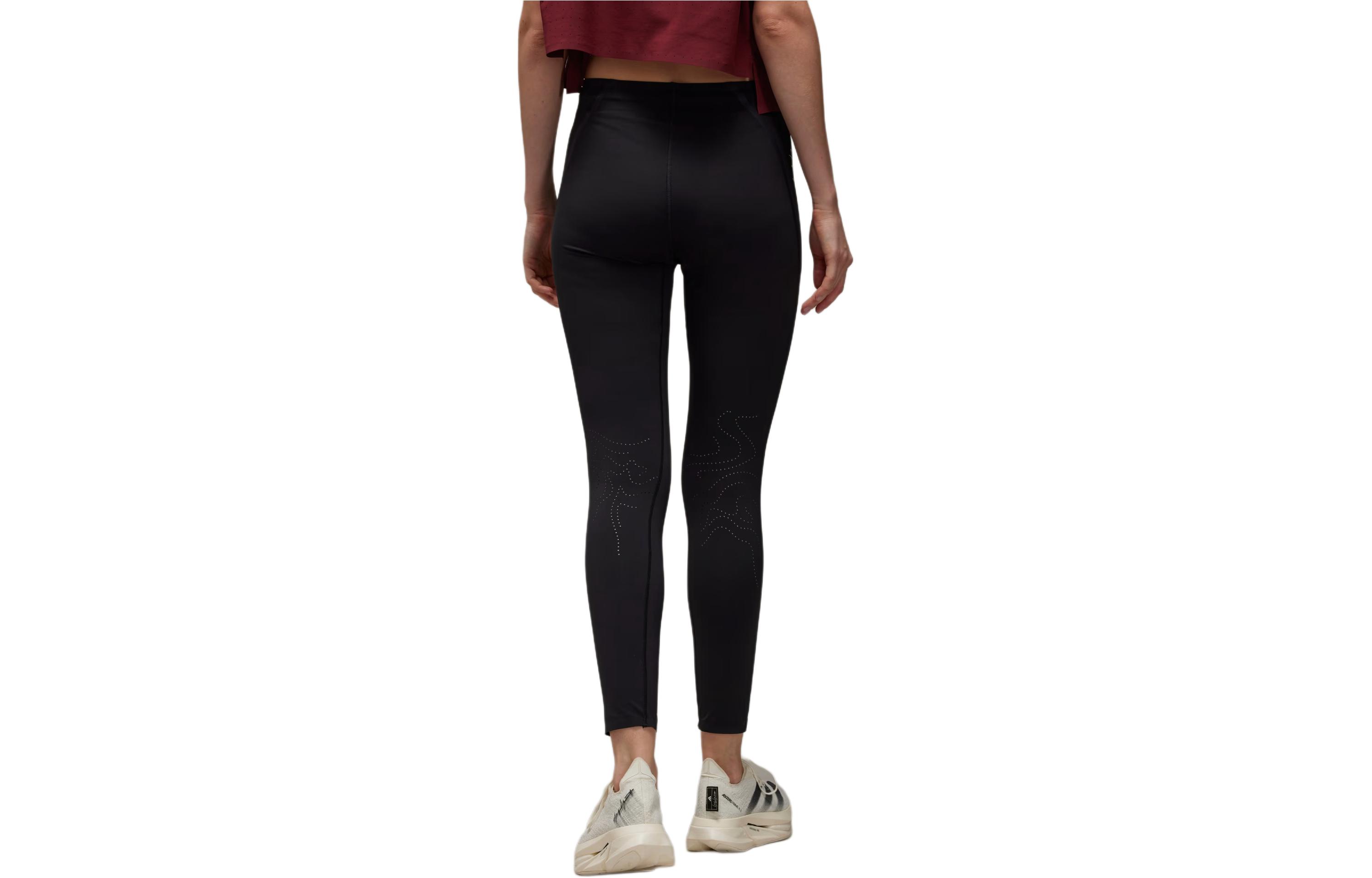 Lookbook (Women) Y-3  Slim Fit Elastic Waist Logo Print Casual Pants Black IR7101