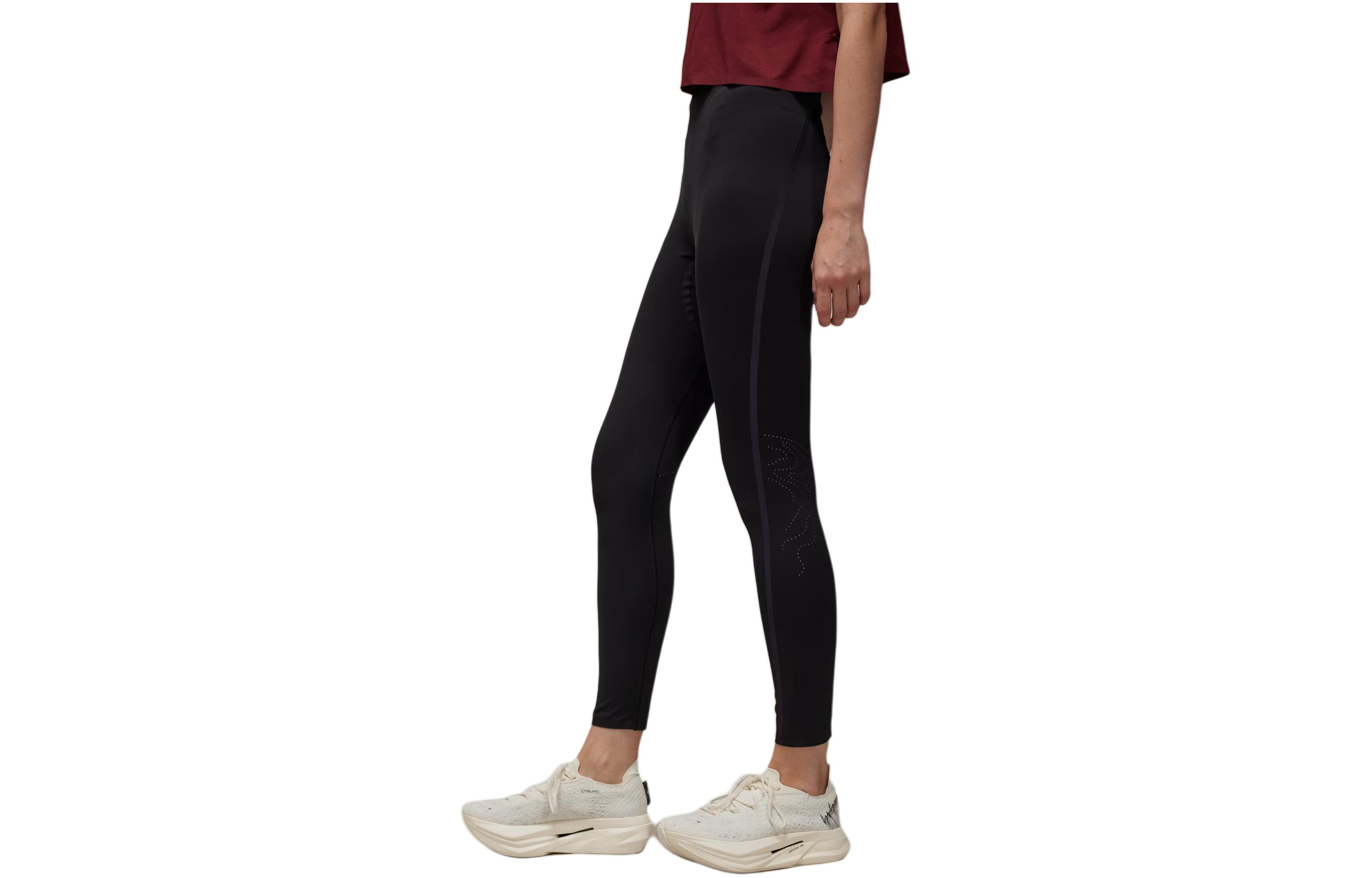 Shop (Women) Y-3  Slim Fit Elastic Waist Logo Print Casual Pants Black IR7101