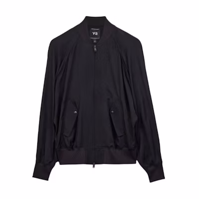 (Women) Y-3 Solid Color Raglan Sleeve Jacket Black JD1762
