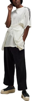 (W) Y-3 스트라이프 풀오버 티셔츠 화이트 IQ1792 Shop (W) Y-3 스트라이프 풀오버 티셔츠 화이트 IQ1792