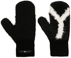 (Women) Y-3 Wool Knit Gloves with Logo Patch Black. IJ9873 (Women) Y-3 Wool Knit Gloves with Logo Patch Black. IJ9873