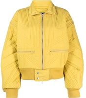 (Women) Y-3 Yellow Solid Zip-Up Long Sleeve Jacket IP7930 (Women) Y-3 Yellow Solid Zip-Up Long Sleeve Jacket IP7930