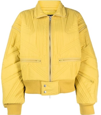 (Women) Y-3 Yellow Solid Zip-Up Long Sleeve Jacket IP7930 Order (Women) Y-3 Yellow Solid Zip-Up Long Sleeve Jacket IP7930