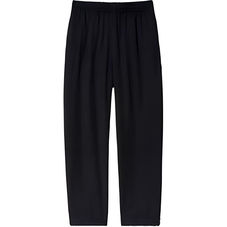 (Women) Y-3 Black Loose Fit Jogger Pants with Elastic Waistband H63055
