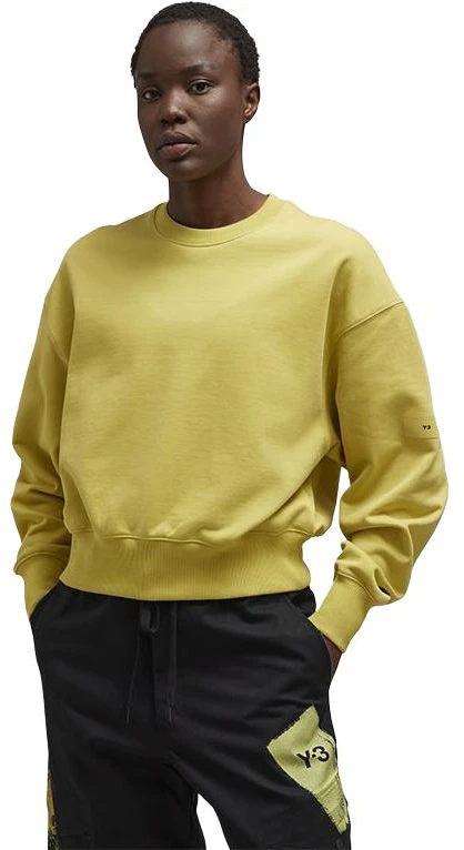 women-y-3-casual-minimalist-crewneck-sweatshirt-yellow-ip-7679