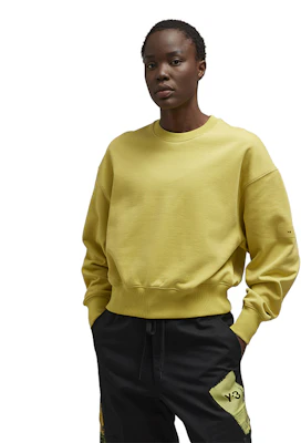 (W) Y-3 極簡休閒圓領大學T 黃色 IP7679 Shop (W) Y-3 極簡休閒圓領大學T 黃色 IP7679